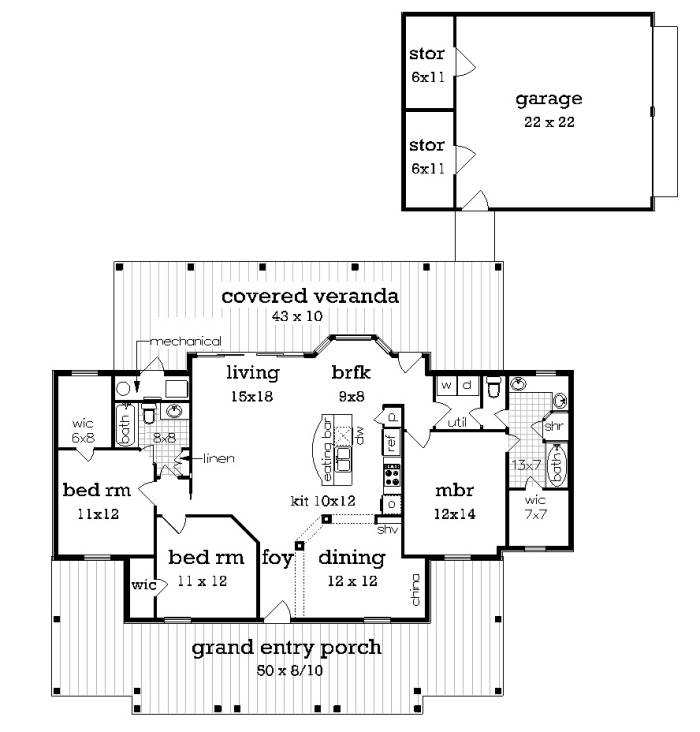 floor plan with br3 and optional garage